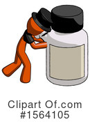 Orange Man Clipart #1564105 by Leo Blanchette