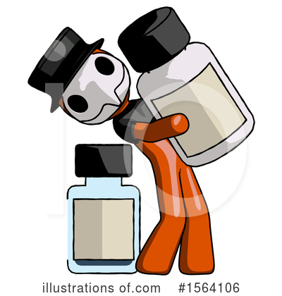 Royalty-Free (RF) Orange Man Clipart Illustration by Leo Blanchette - Stock Sample #1564106