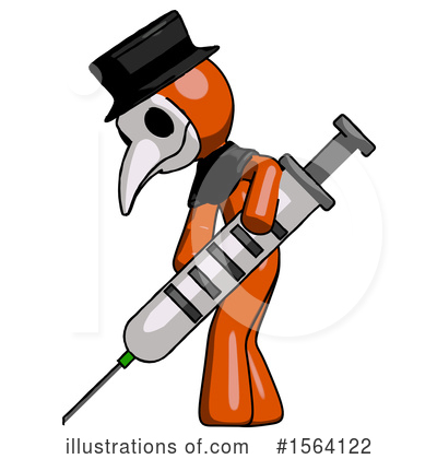 Royalty-Free (RF) Orange Man Clipart Illustration by Leo Blanchette - Stock Sample #1564122
