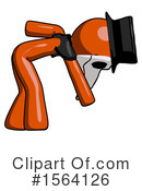 Orange Man Clipart #1564126 by Leo Blanchette