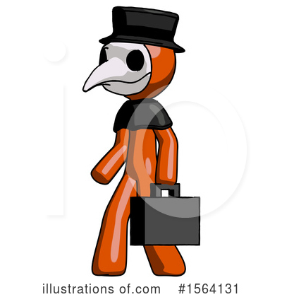 Royalty-Free (RF) Orange Man Clipart Illustration by Leo Blanchette - Stock Sample #1564131
