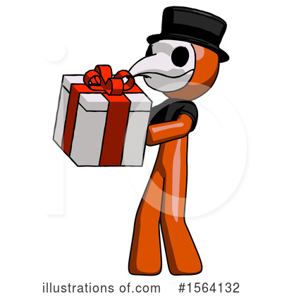 Royalty-Free (RF) Orange Man Clipart Illustration by Leo Blanchette - Stock Sample #1564132