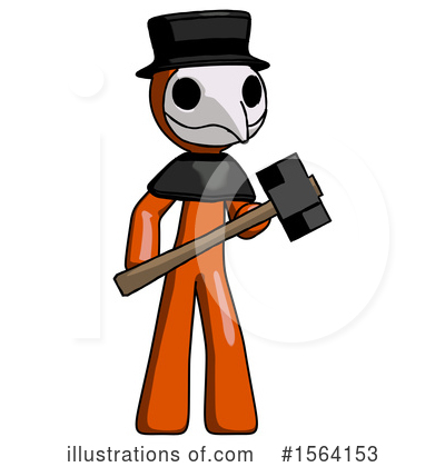 Royalty-Free (RF) Orange Man Clipart Illustration by Leo Blanchette - Stock Sample #1564153
