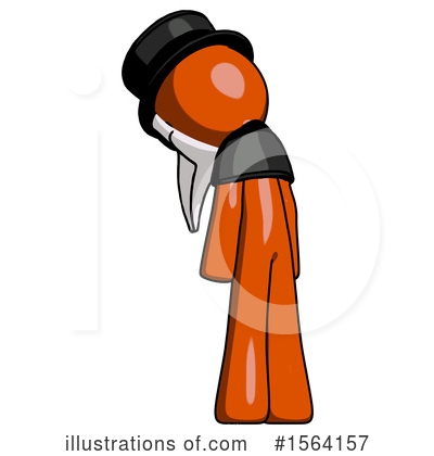 Royalty-Free (RF) Orange Man Clipart Illustration by Leo Blanchette - Stock Sample #1564157