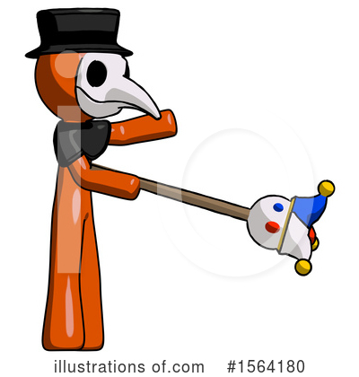 Royalty-Free (RF) Orange Man Clipart Illustration by Leo Blanchette - Stock Sample #1564180