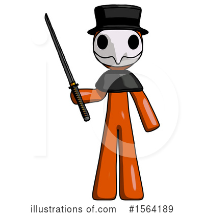 Royalty-Free (RF) Orange Man Clipart Illustration by Leo Blanchette - Stock Sample #1564189