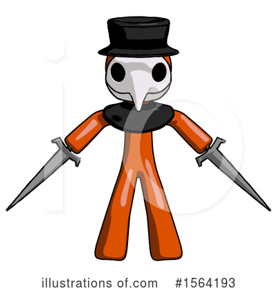 Royalty-Free (RF) Orange Man Clipart Illustration by Leo Blanchette - Stock Sample #1564193