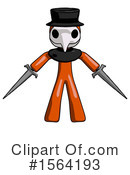 Orange Man Clipart #1564193 by Leo Blanchette