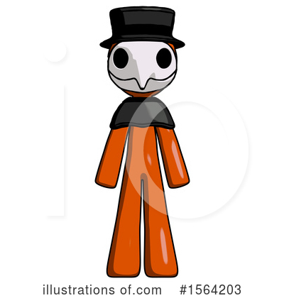 Royalty-Free (RF) Orange Man Clipart Illustration by Leo Blanchette - Stock Sample #1564203