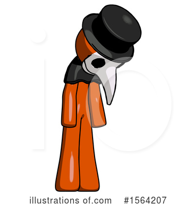 Royalty-Free (RF) Orange Man Clipart Illustration by Leo Blanchette - Stock Sample #1564207