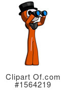 Orange Man Clipart #1564219 by Leo Blanchette