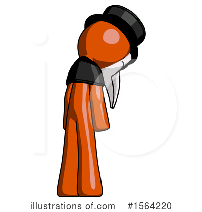 Royalty-Free (RF) Orange Man Clipart Illustration by Leo Blanchette - Stock Sample #1564220