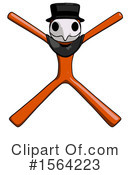 Orange Man Clipart #1564223 by Leo Blanchette