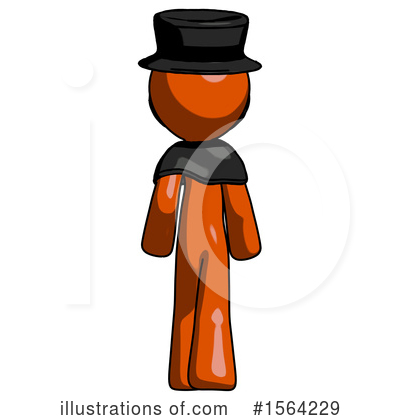 Royalty-Free (RF) Orange Man Clipart Illustration by Leo Blanchette - Stock Sample #1564229