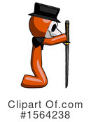 Orange Man Clipart #1564238 by Leo Blanchette