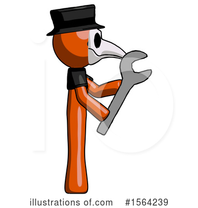 Royalty-Free (RF) Orange Man Clipart Illustration by Leo Blanchette - Stock Sample #1564239