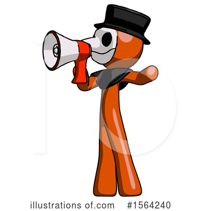 Royalty-Free (RF) Orange Man Clipart Illustration by Leo Blanchette - Stock Sample #1564240
