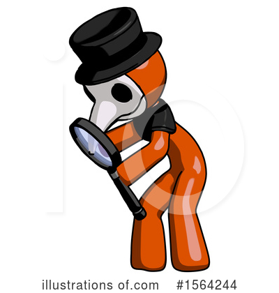 Royalty-Free (RF) Orange Man Clipart Illustration by Leo Blanchette - Stock Sample #1564244