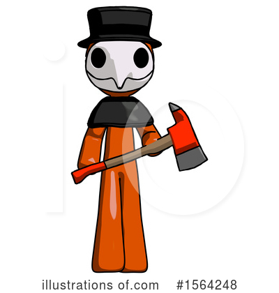 Royalty-Free (RF) Orange Man Clipart Illustration by Leo Blanchette - Stock Sample #1564248