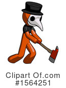 Orange Man Clipart #1564251 by Leo Blanchette