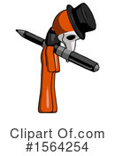 Orange Man Clipart #1564254 by Leo Blanchette