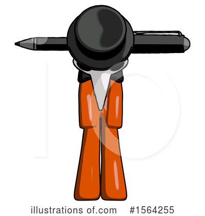 Royalty-Free (RF) Orange Man Clipart Illustration by Leo Blanchette - Stock Sample #1564255