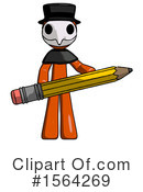 Orange Man Clipart #1564269 by Leo Blanchette