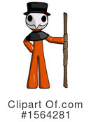 Orange Man Clipart #1564281 by Leo Blanchette