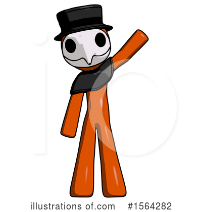 Royalty-Free (RF) Orange Man Clipart Illustration by Leo Blanchette - Stock Sample #1564282