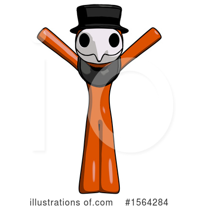 Royalty-Free (RF) Orange Man Clipart Illustration by Leo Blanchette - Stock Sample #1564284
