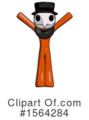 Orange Man Clipart #1564284 by Leo Blanchette