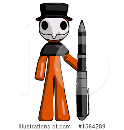 Royalty-Free (RF) Orange Man Clipart Illustration by Leo Blanchette - Stock Sample #1564289