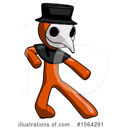 Royalty-Free (RF) Orange Man Clipart Illustration by Leo Blanchette - Stock Sample #1564291