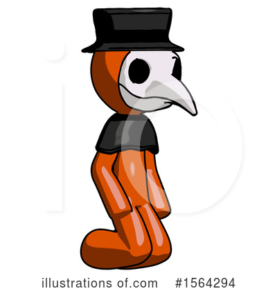 Royalty-Free (RF) Orange Man Clipart Illustration by Leo Blanchette - Stock Sample #1564294