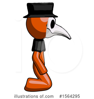 Royalty-Free (RF) Orange Man Clipart Illustration by Leo Blanchette - Stock Sample #1564295