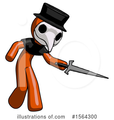 Royalty-Free (RF) Orange Man Clipart Illustration by Leo Blanchette - Stock Sample #1564300