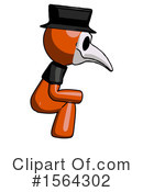 Orange Man Clipart #1564302 by Leo Blanchette