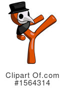 Orange Man Clipart #1564314 by Leo Blanchette