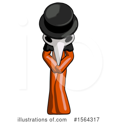 Royalty-Free (RF) Orange Man Clipart Illustration by Leo Blanchette - Stock Sample #1564317