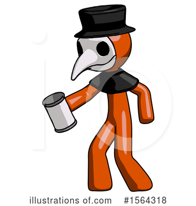 Royalty-Free (RF) Orange Man Clipart Illustration by Leo Blanchette - Stock Sample #1564318