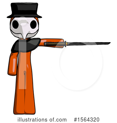 Royalty-Free (RF) Orange Man Clipart Illustration by Leo Blanchette - Stock Sample #1564320