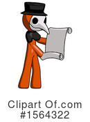 Orange Man Clipart #1564322 by Leo Blanchette
