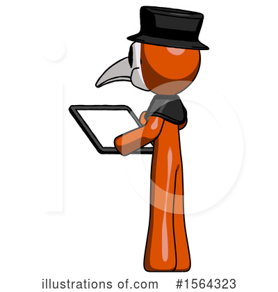 Royalty-Free (RF) Orange Man Clipart Illustration by Leo Blanchette - Stock Sample #1564323