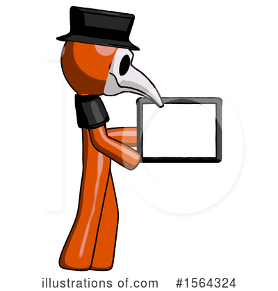 Royalty-Free (RF) Orange Man Clipart Illustration by Leo Blanchette - Stock Sample #1564324