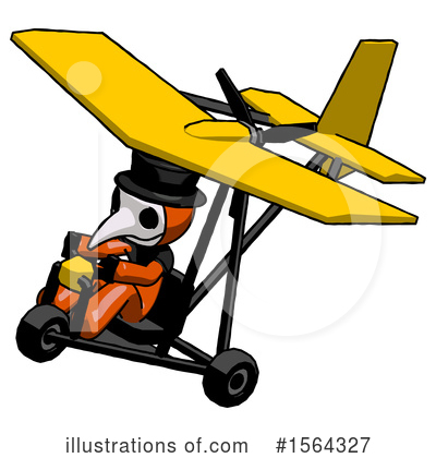 Royalty-Free (RF) Orange Man Clipart Illustration by Leo Blanchette - Stock Sample #1564327