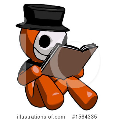Royalty-Free (RF) Orange Man Clipart Illustration by Leo Blanchette - Stock Sample #1564335