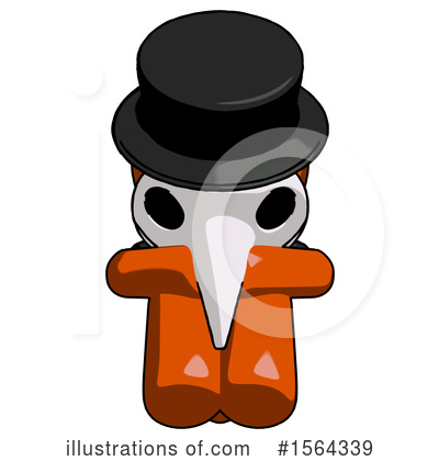 Royalty-Free (RF) Orange Man Clipart Illustration by Leo Blanchette - Stock Sample #1564339