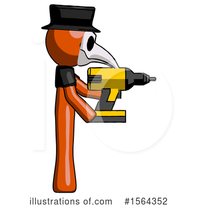 Royalty-Free (RF) Orange Man Clipart Illustration by Leo Blanchette - Stock Sample #1564352