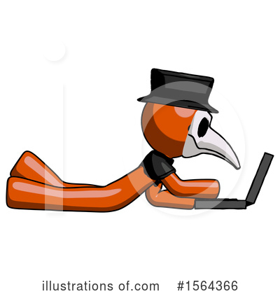Royalty-Free (RF) Orange Man Clipart Illustration by Leo Blanchette - Stock Sample #1564366