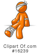 Orange Man Clipart #16239 by Leo Blanchette